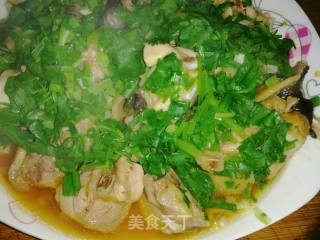 金针菇蒸鸡的做法步骤：4