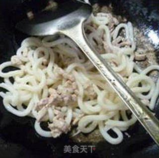 辣炒里脊肉乌冬面的做法步骤：8