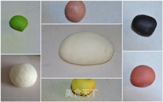“猪”福永远花糕馒头的做法步骤：1