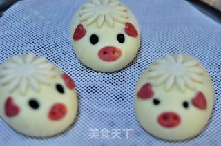 “猪”福永远花糕馒头的做法步骤：30
