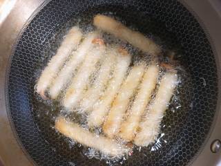 炸面线虾的做法步骤：4