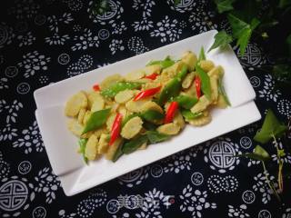 #团圆饭#玉米笋炒荷兰豆的做法步骤：9