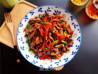 胡萝卜炒牛肉丝的做法步骤：13
