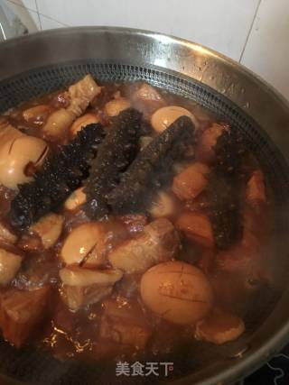 海参鸡蛋红烧肉的做法步骤：19