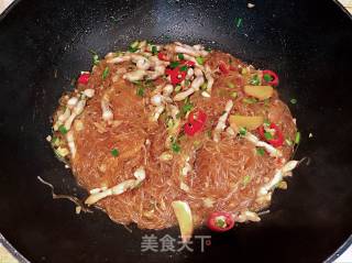 竹蛏炒粉丝的做法步骤：5