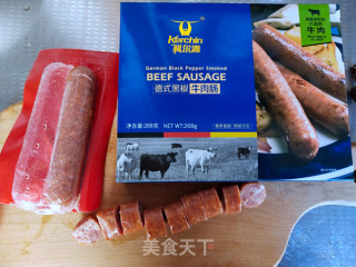 烤肠吐司串（平底锅版）的做法步骤：1