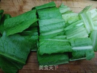 #团圆饭#油麦菜炒腐竹的做法步骤：3