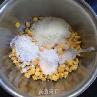奶香玉米饼的做法步骤：4