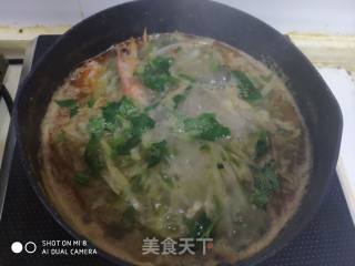萝卜丝虾头汤的做法步骤：7