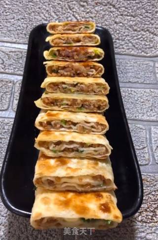 油梭子葱花饼的做法步骤：12