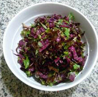 红苋菜鸡蛋煎饼的做法步骤：6