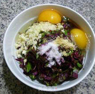 红苋菜鸡蛋煎饼的做法步骤：7
