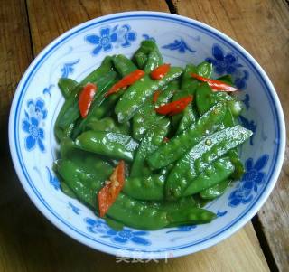 清炒荷兰豆的做法步骤：6