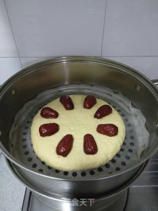 大枣小米面发糕的做法步骤：7