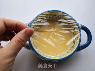 烤箱菜之海参蒸鸡蛋羹的做法步骤：5