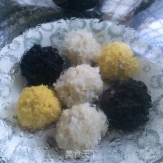 三色福丸子的做法步骤：7