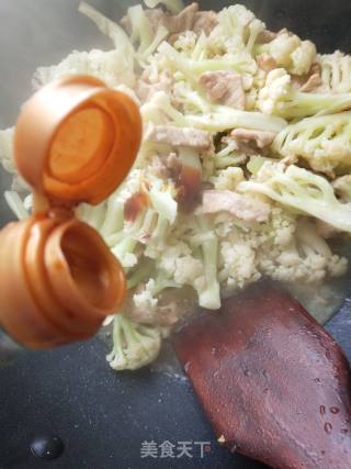 花菜炒肉的做法步骤：10