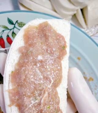 馒头片肉馅饼的做法步骤：4