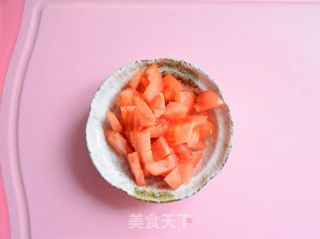 番茄口蘑方便面的做法步骤：4