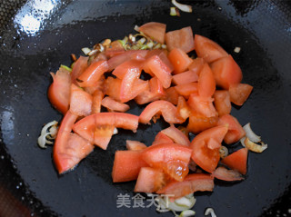 番茄口蘑方便面的做法步骤：6