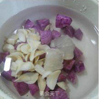 紫薯百合圆子羹的做法步骤：12