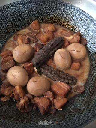 海参烧肉炒泡菜的做法步骤：1