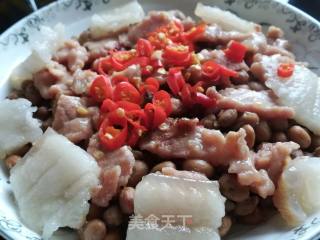 腊八豆蒸肉的做法步骤：1