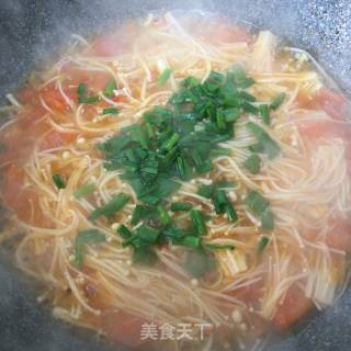 西红柿烩金针菇的做法步骤：4