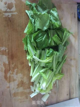 小白菜蛋花汤的做法步骤：1