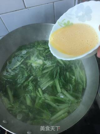 小白菜蛋花汤的做法步骤：9