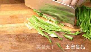 青椒肉丝炒面的做法步骤：2