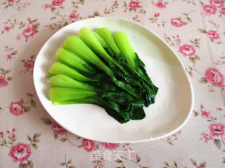 油菜香菇的做法步骤：5