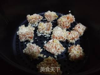 香酥三文鱼块的做法步骤：6
