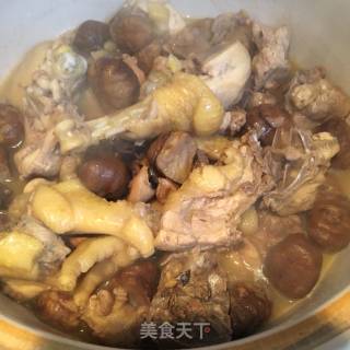 墨鱼干板栗煲鸡的做法步骤：8