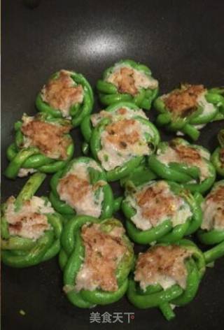 煎酿豆角的做法步骤：6