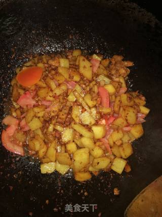 #团圆饭#肉末土豆丁的做法步骤：8