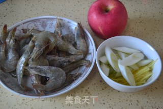 茄汁苹果虾的做法步骤：1