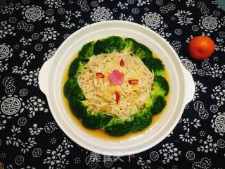 #团圆饭#西兰花拌金针菇的做法步骤：11