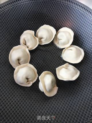 生煎韭菜扇贝元宝饺的做法步骤：12