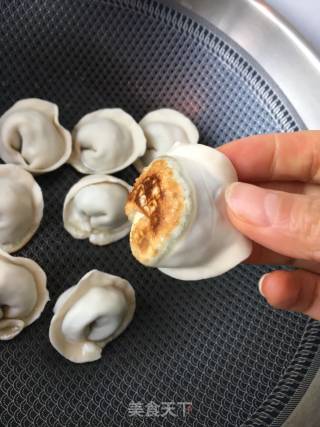 生煎韭菜扇贝元宝饺的做法步骤：14