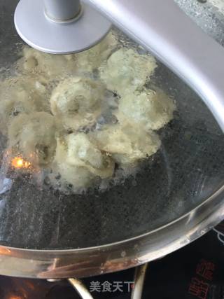 生煎韭菜扇贝元宝饺的做法步骤：17
