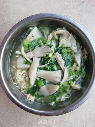 瘦肉平菇面的做法步骤：4
