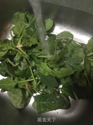 菠菜拌羊肉的做法步骤：7