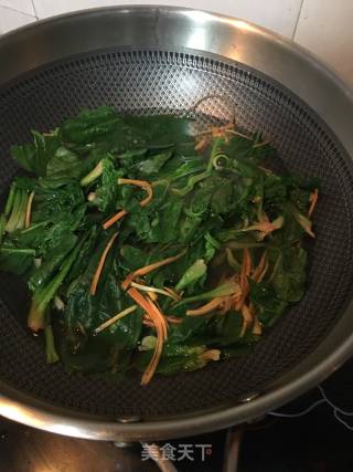 菠菜拌羊肉的做法步骤：10