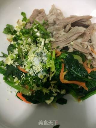 菠菜拌羊肉的做法步骤：19