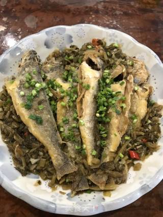 雪菜烧黄鱼的做法步骤：11