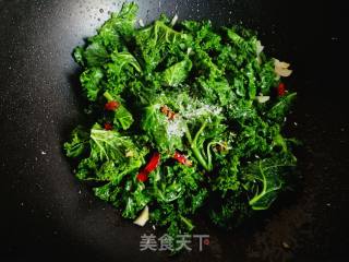 #团圆饭#焯炒橄榄菜的做法步骤：6