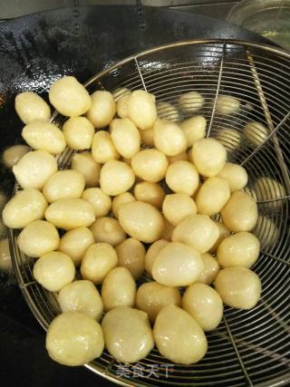 虾肉面筋的做法步骤：3