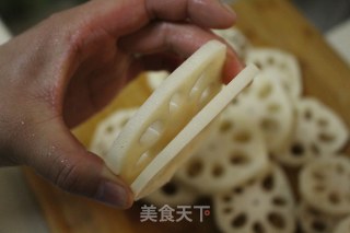 儿时的家乡味——蒸藕夹的做法步骤：6