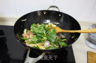 火腿炒饵块的做法步骤：8